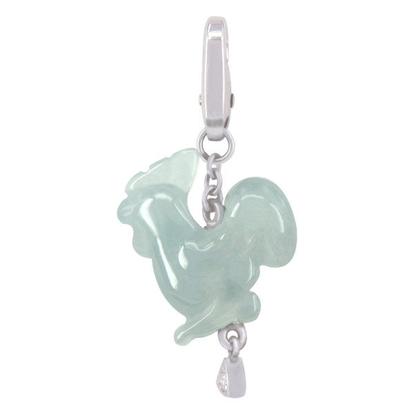 Rooster Jadeite Jade Charm