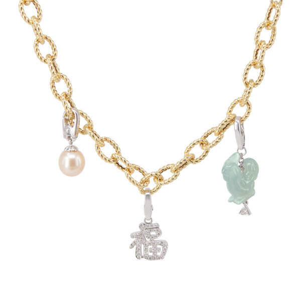 Rooster Jadeite Jade Charm